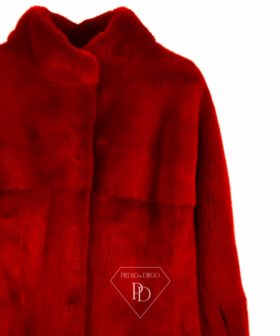 Abrigo Visón Rojo - Abrigo de piel de Visón Rojo - Ryana